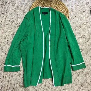Open front cardigan Sz 1X w/ pockets